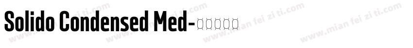 Solido Condensed Med字体转换
